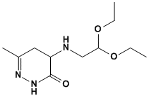 Molecular Structure of 497227-10-8 (3(2H)-Pyridazinone, 4-[(2,2-diethoxyethyl)amino]-4,5-dihydro-6-methyl-)